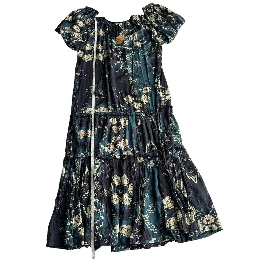 NATURAL LIFE Floral Maxi Dress - Black and Cream - Picture 9 of 11